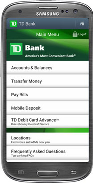how to add account to td bank app