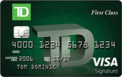 Travel Rewards Card | TD First Class Visa Signature Credit Card